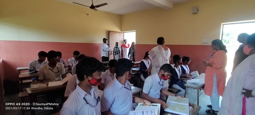 Interaction with the students at Bharati Vidya Mandir