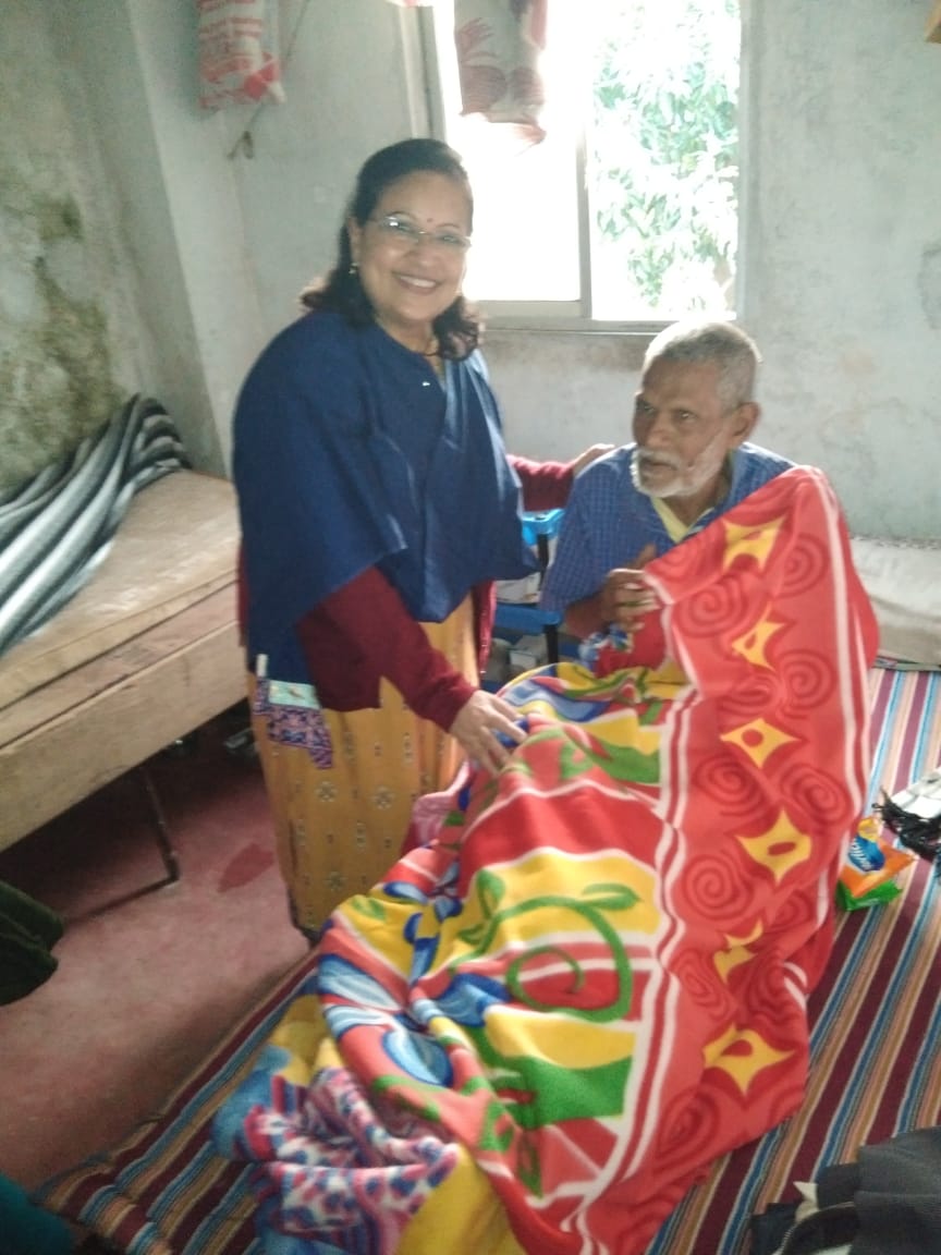 Blanket donated by Life Member Madhumita Mitra