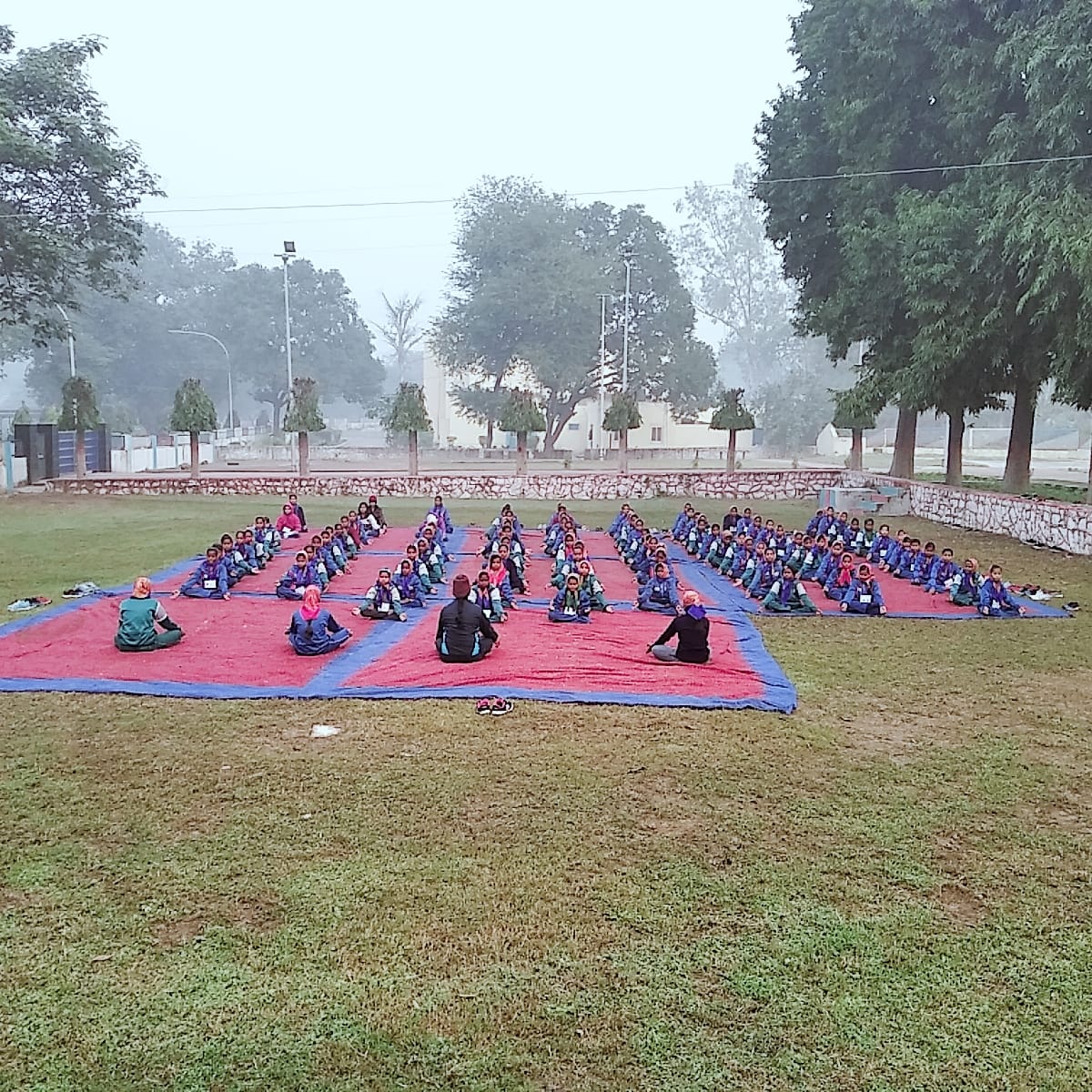 Celebration of International Yoga Day at a school in Kolkata