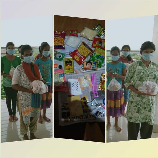 Snacks and other essential items distributed at Adruta Children Home, Bhubaneswar