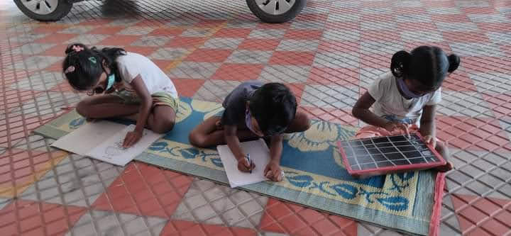 Educating poor children at Visakhapatnam